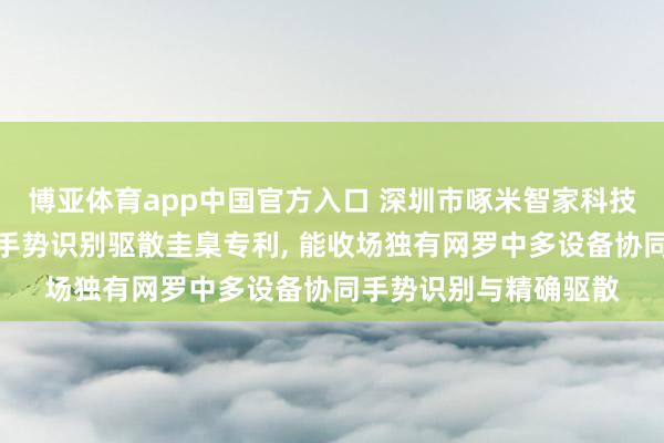 博亚体育app中国官方入口 深圳市啄米智家科技央求智能中控设备及手势识别驱散圭臬专利， 能收场独有网罗中多设备协同手势识别与精确驱散
